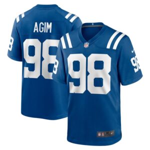 McTelvin Agim Indianapolis Colts Nike Team Game Jersey -  Royal- 49Native