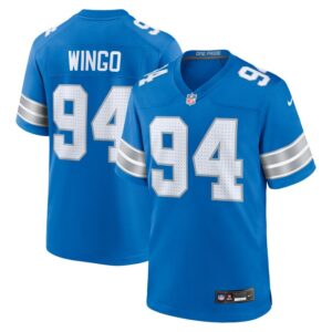 Mekhi Wingo Detroit Lions Nike Team Game Jersey -  Blue- 49Native