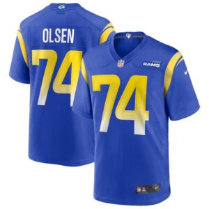 Merlin Olsen Los Angeles Rams Nike Game Retired Player Jersey - Royal- 49Native