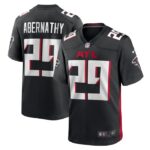 Micah Abernathy Atlanta Falcons Nike Team Game Jersey -  Black- 49Native