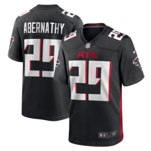 Micah Abernathy Atlanta Falcons Nike Team Game Jersey -  Black- 49Native