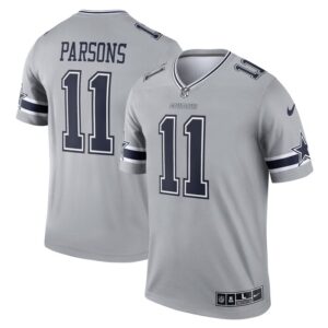 Micah Parsons Dallas Cowboys Nike Inverted Legend Player Jersey - Gray- 49Native