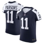 Micah Parsons Dallas Cowboys Nike Alternate Vapor F.U.S.E. Elite Jersey - Navy- 49Native