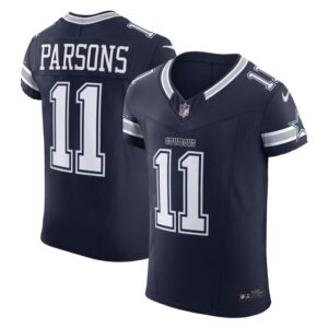 Micah Parsons Dallas Cowboys Nike Vapor F.U.S.E. Elite Jersey - Navy- 49Native