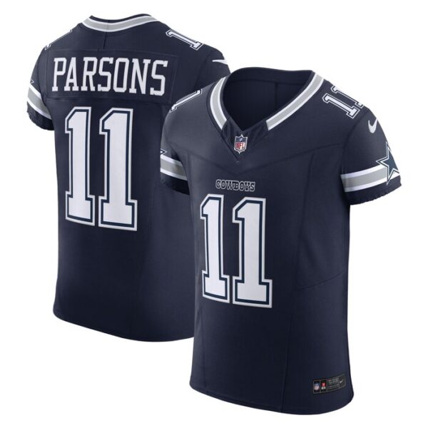 Micah Parsons Dallas Cowboys Nike Vapor F.U.S.E. Elite Jersey - Navy- 49Native