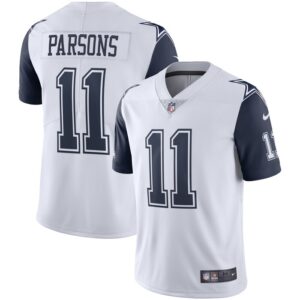 Micah Parsons Dallas Cowboys Nike Alternate 2 Vapor Limited Jersey - White- 49Native