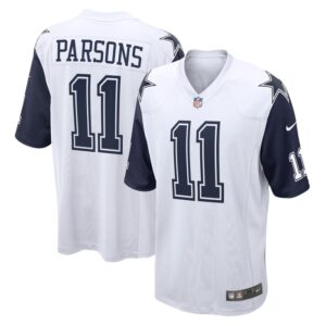 Micah Parsons Dallas Cowboys Nike Alternate Game Jersey - White- 49Native