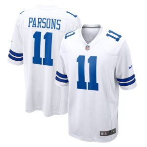 Micah Parsons Dallas Cowboys Nike Game Jersey - White- 49Native
