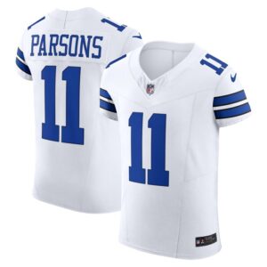 Micah Parsons Dallas Cowboys Nike Vapor F.U.S.E. Elite Jersey - White- 49Native