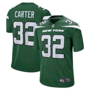 Michael Carter New York Jets Nike Game Jersey - Gotham Green- 49Native