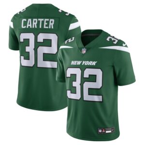 Michael Carter New York Jets Nike Vapor F.U.S.E. Limited Jersey - Green- 49Native