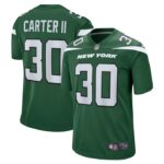 Michael Carter II New York Jets Nike Game Jersey - Gotham Green- 49Native