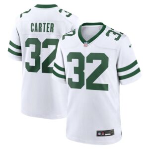 Michael Carter New York Jets Nike Game Jersey - Legacy White- 49Native