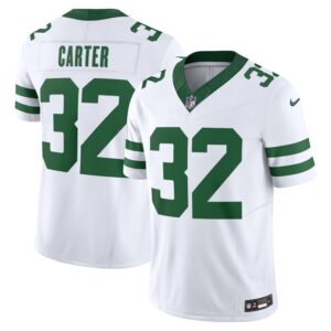 Michael Carter New York Jets Nike Vapor F.U.S.E. Limited Jersey - Legacy White- 49Native