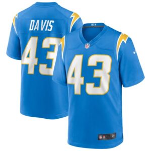 Michael Davis Los Angeles Chargers Nike Game Jersey - Powder Blue- 49Native