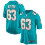 Michael Deiter Miami Dolphins Nike Game Jersey - Aqua- 49Native