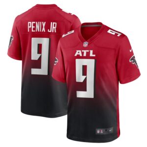 Michael Penix Jr. Atlanta Falcons Nike Alternate Game Jersey -  Red- 49Native