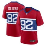 Michael Strahan New York Giants Nike Alternate Retired Player Game Jersey - Century Red- 49Native