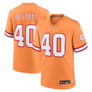 Mike Alstott Tampa Bay Buccaneers Nike Throwback Game Jersey - Orange- 49Native