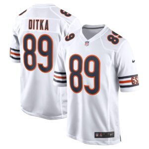 Mike Ditka Chicago Bears Nike Retired Player Game Jersey - White- 49Native
