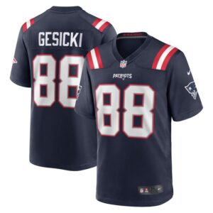 Mike Gesicki New England Patriots Nike Game Jersey - Navy- 49Native