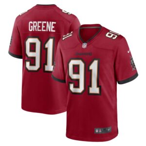 Mike Greene Tampa Bay Buccaneers Nike Game Player Jersey - Red- 49Native