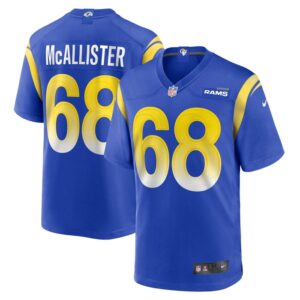Mike McAllister Los Angeles Rams Nike Home Game Jersey - Royal- 49Native