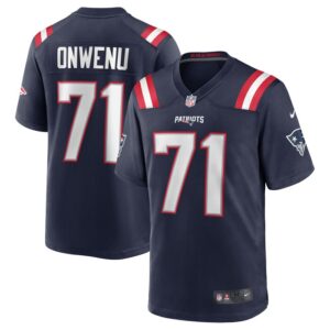 Mike Onwenu New England Patriots Nike Team Game Jersey - Navy- 49Native