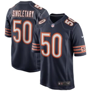 Mike Singletary Chicago Bears Nike Game Retired Player Jersey - Navy- 49Native
