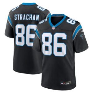 Mike Strachan Carolina Panthers Nike  Game Jersey -  Black- 49Native