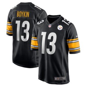 Miles Boykin Pittsburgh Steelers Nike Game Player Jersey - Black- 49Native