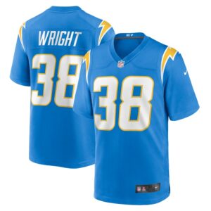 Milton Wright Los Angeles Chargers Nike  Game Jersey - Powder Blue- 49Native