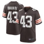 Mohamoud Diabate Cleveland Browns Nike Team Game Jersey -  Brown- 49Native