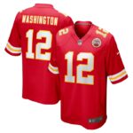 Montrell Washington Kansas City Chiefs Nike Team Game Jersey -  Red- 49Native