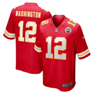 Montrell Washington Kansas City Chiefs Nike Team Game Jersey -  Red- 49Native