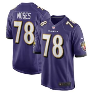 Morgan Moses Baltimore Ravens Nike Game Player Jersey - Purple- 49Native