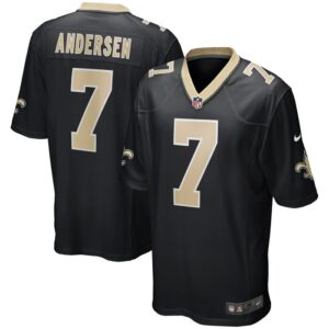 Morten Andersen New Orleans Saints Nike Game Retired Player Jersey - Black- 49Native