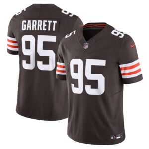 Myles Garrett Cleveland Browns Nike Vapor F.U.S.E. Limited Jersey - Brown- 49Native