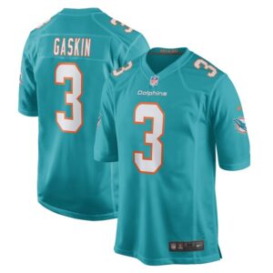 Myles Gaskin Miami Dolphins Nike Game Player Jersey - Aqua- 49Native