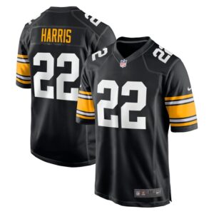 Najee Harris Pittsburgh Steelers Nike Game Player Jersey - Black- 49Native