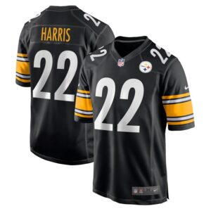 Najee Harris Pittsburgh Steelers Nike Player Game Jersey - Black- 49Native