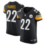 Najee Harris Pittsburgh Steelers Nike Vapor Elite Jersey - Black- 49Native