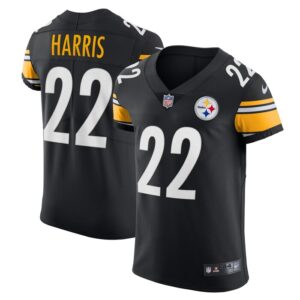 Najee Harris Pittsburgh Steelers Nike Vapor Elite Jersey - Black- 49Native