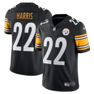 Najee Harris Pittsburgh Steelers Nike Vapor Limited Jersey - Black- 49Native