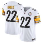 Najee Harris Pittsburgh Steelers Nike Vapor F.U.S.E. Limited Jersey - White- 49Native