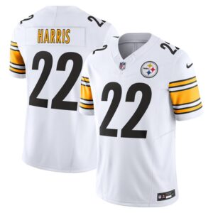 Najee Harris Pittsburgh Steelers Nike Vapor F.U.S.E. Limited Jersey - White- 49Native