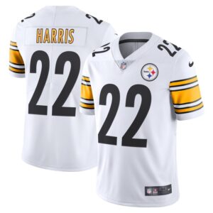Najee Harris Pittsburgh Steelers Nike Vapor Limited Jersey - White- 49Native
