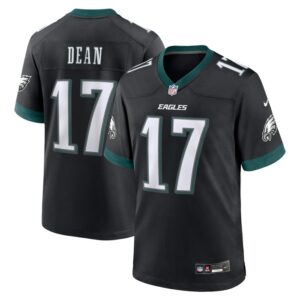 Nakobe Dean Philadelphia Eagles Nike Alternate Game Jersey - Black- 49Native