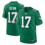 Nakobe Dean Philadelphia Eagles Nike Alternate Game Jersey - Kelly Green- 49Native