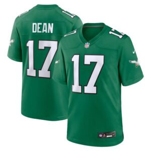 Nakobe Dean Philadelphia Eagles Nike Alternate Game Jersey - Kelly Green- 49Native